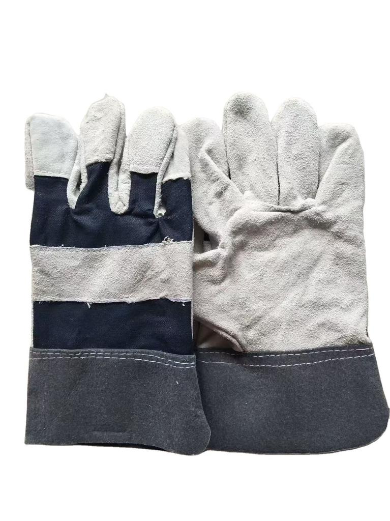 Welding Safety Gloves Durable Leather Gloves Puncture Resistant Gloves Labor Protection Gloves Industrial Working Gloves