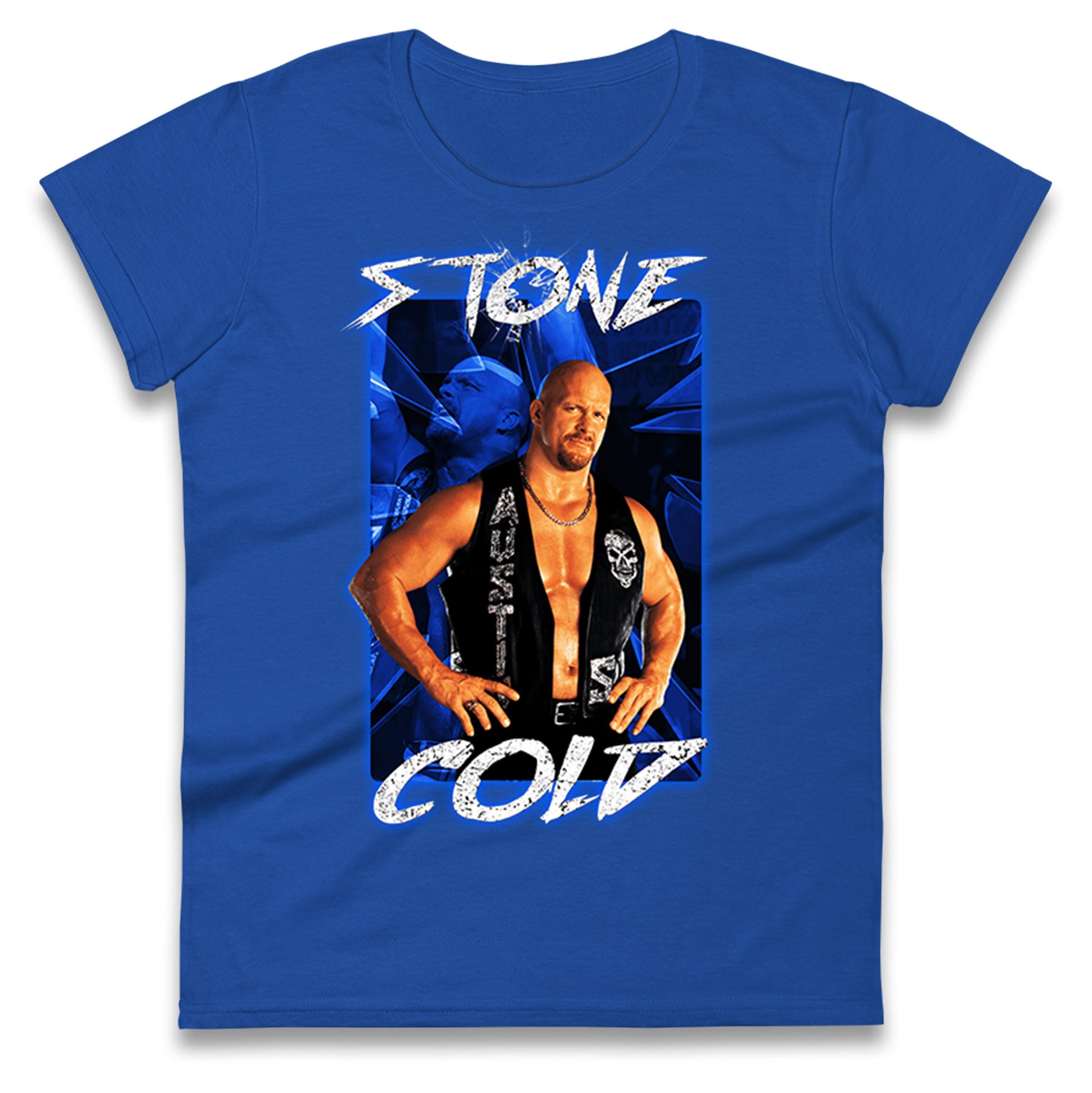 Stone Cold wwe Bootleg Womens T Shirt Mens Tops Tees Unisex 3XL