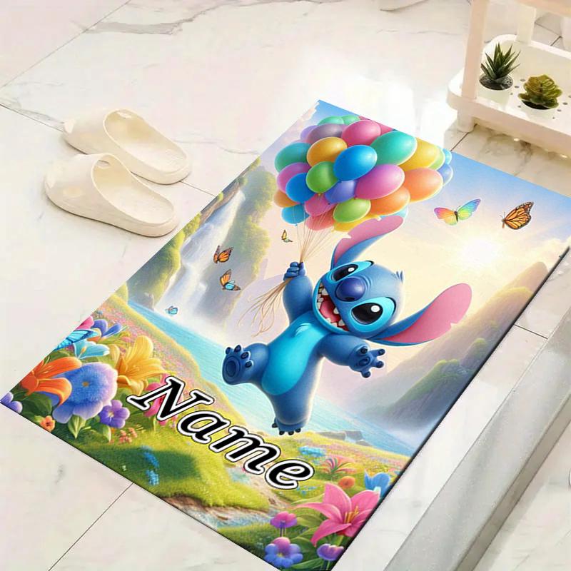 Custom 1Pc Stitch Balloons Fantasy World Rug Office Carpet Indoor Outdoor Entrance Doormat Nonslip Soft And Comfortable Living Room D291614