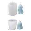 Ghosts and Coffin Silicone Mold Halloween Candle Mold Non-stick Easy to De-mold for DIY Candle Plaster Halloween Decor