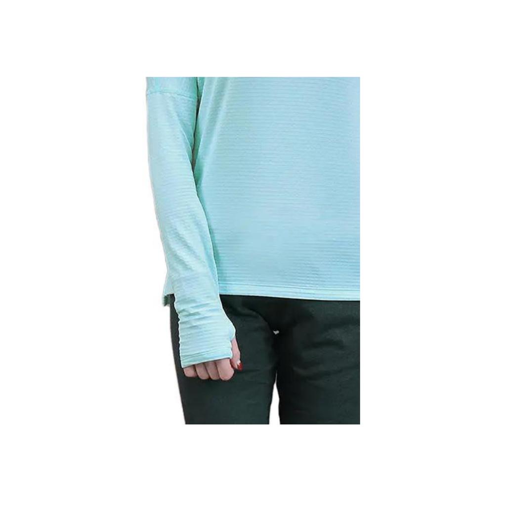 Nike Solid Color Quick-Dry Pullover Round Neck Long Sleeve T-Shirt Women Tops Blue 885253-483