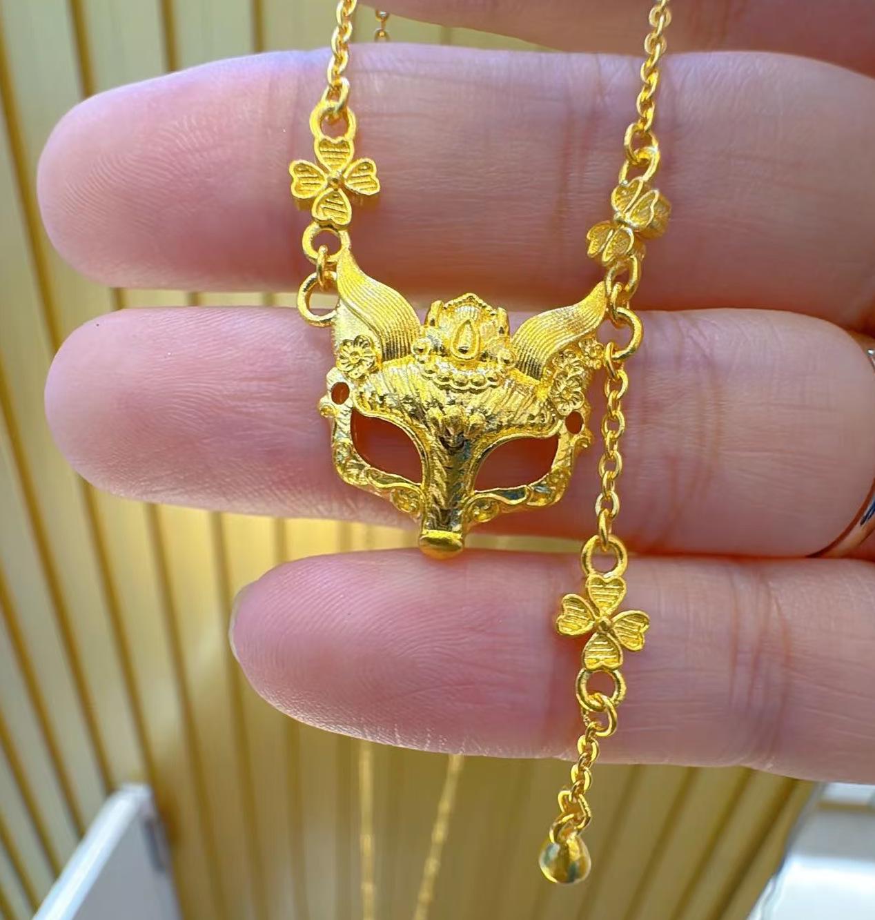 

Новое китайское ожерелье-маска лисы с кисточкой - Женская элегантная ключичная цепочка