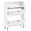 Shoe Cabinet HAARLEM 78 x 24 x 103 cm Engineered Wood White