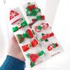 European & American Style Christmas Hair Accessory Set: Cute Bow Hair Clips for Little Girls