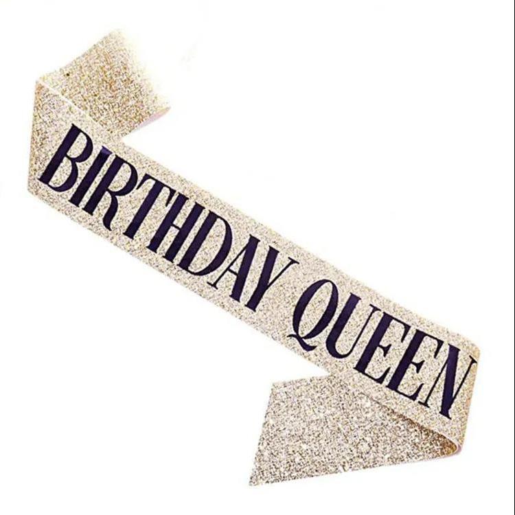 Little Princess Crown & Sash Birthday Headpiece Set