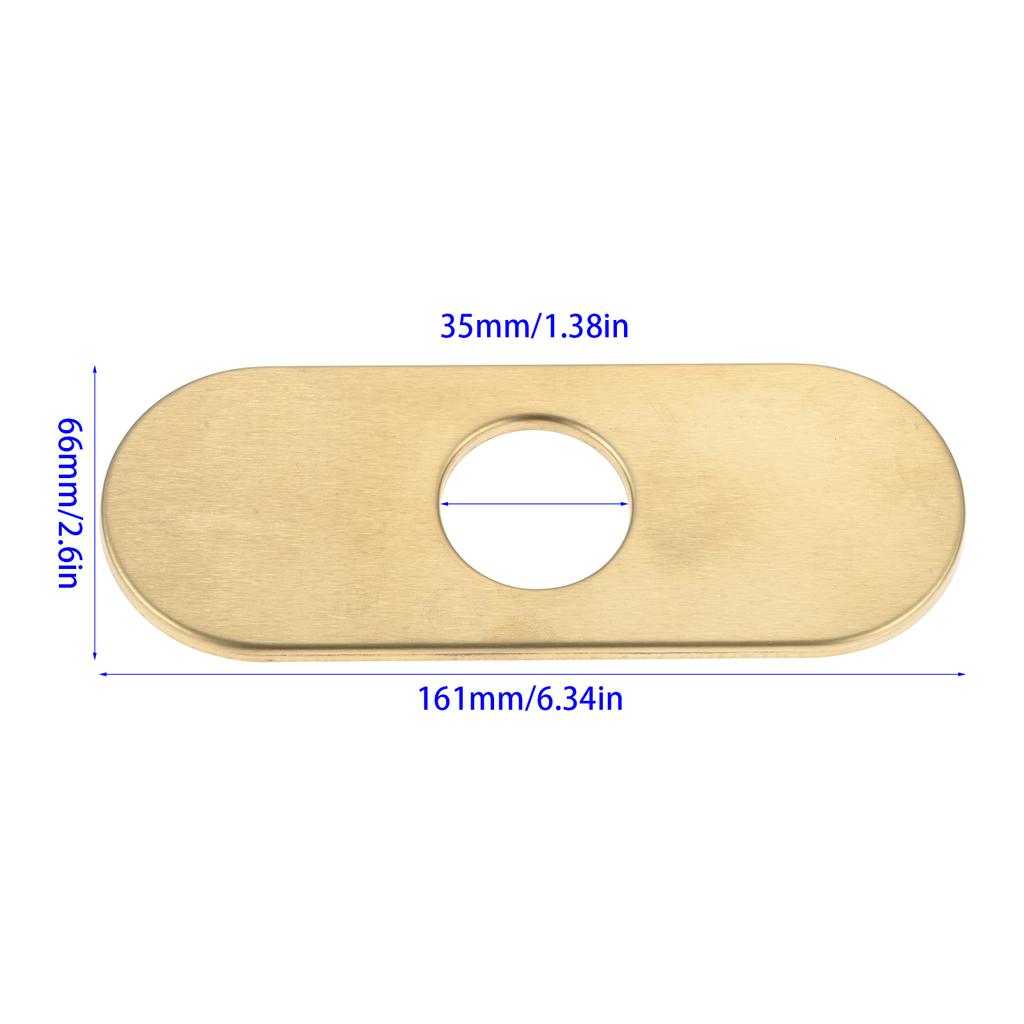1PC Faucet Cover Plate Stainless Steel Deck Plate for Kitchen Sink Single Hole Bathroom Decorative 1-3 Hole Faucet Hole Cover