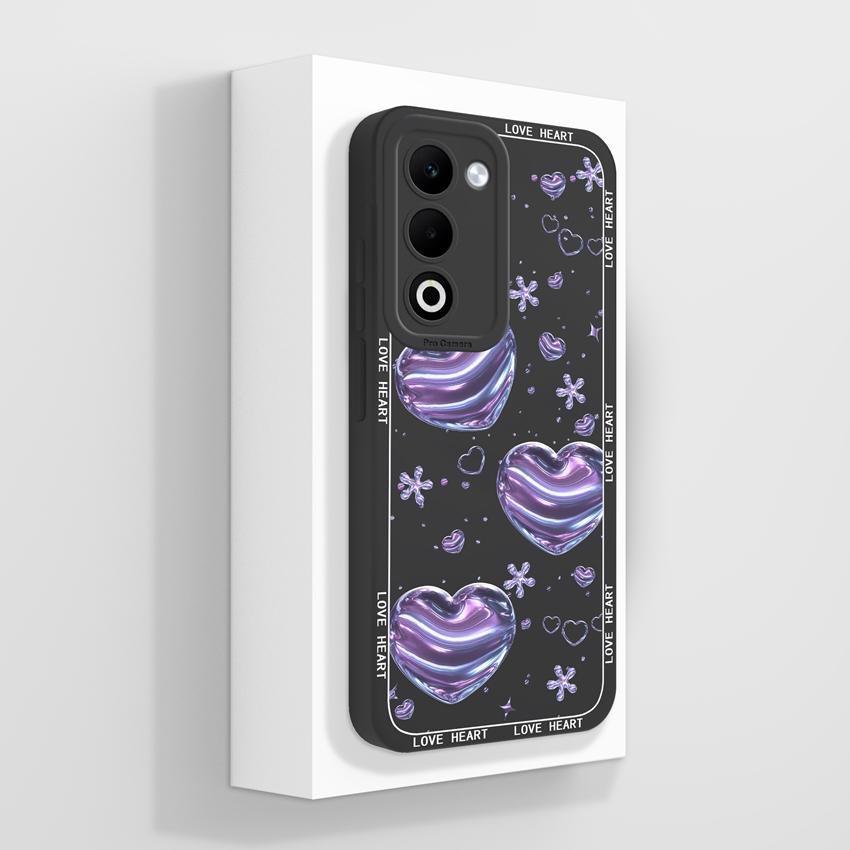 For Oppo A5 A5x A3x Realme C71 C75 Luxury Shockproof Phone Covers Cute Cartoon Cat Pattern Liquid Silicone Anti Slip Protective Shell For Oppo Housing