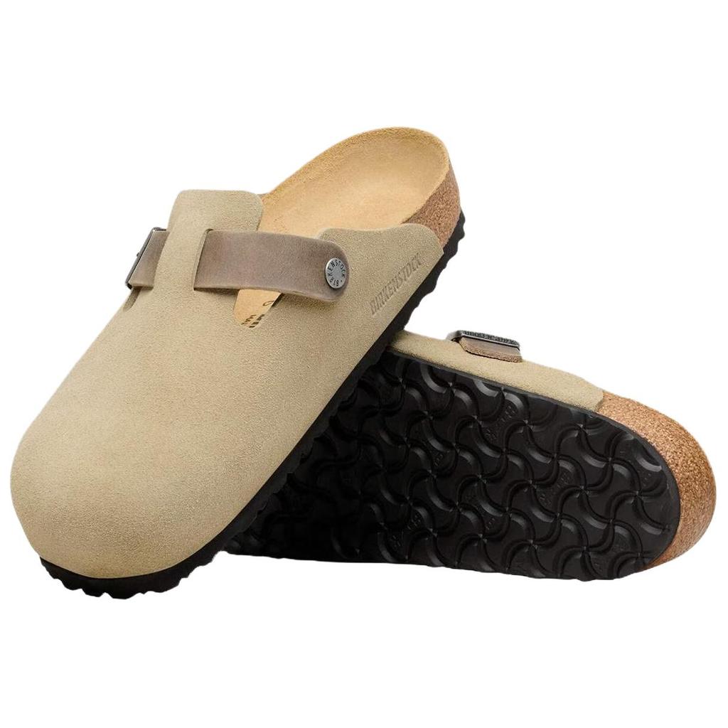 Birkenstock Boston Sandal Faded Khaki Men Sneakers Tan 1031516