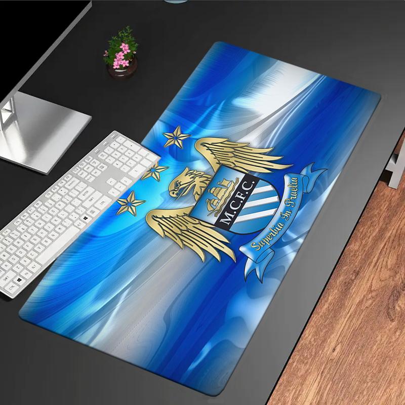 Tappetino per mouse con stemma del Manchester United, Tappetino per mouse da gaming, Tappetino per tastiera, Decorazione da scrivania per computer portatile, Regalo per tifoso, Regalo di compleanno