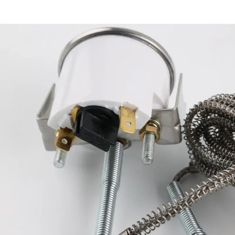 Manomètre mécanique de température de l'eau (12V, 2"/52MM) - 40-120℃/100-250℉, Livré avec capteur NPT 1/2