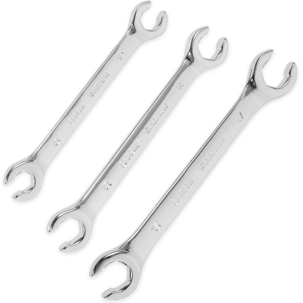 3/4 Pcs Double-ended Hexagonal Wrench Flare Nut Wrench Set 9MM-17MM Hex Spanner Wrenches Kit for Machinery Car Repairing Tools