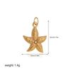 Exquisite Waterproof Moon Star Sun Evil Eyes Pendant for Women Charms Gold Color DIY Accessories Stainless Steel Jewelry