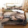 Leopard Bedding Set 3D HD Printed Animal Duvet Cover Pillowcase 2/3pcs Luxury Cover Kids Men Teens Bed Cover Gift