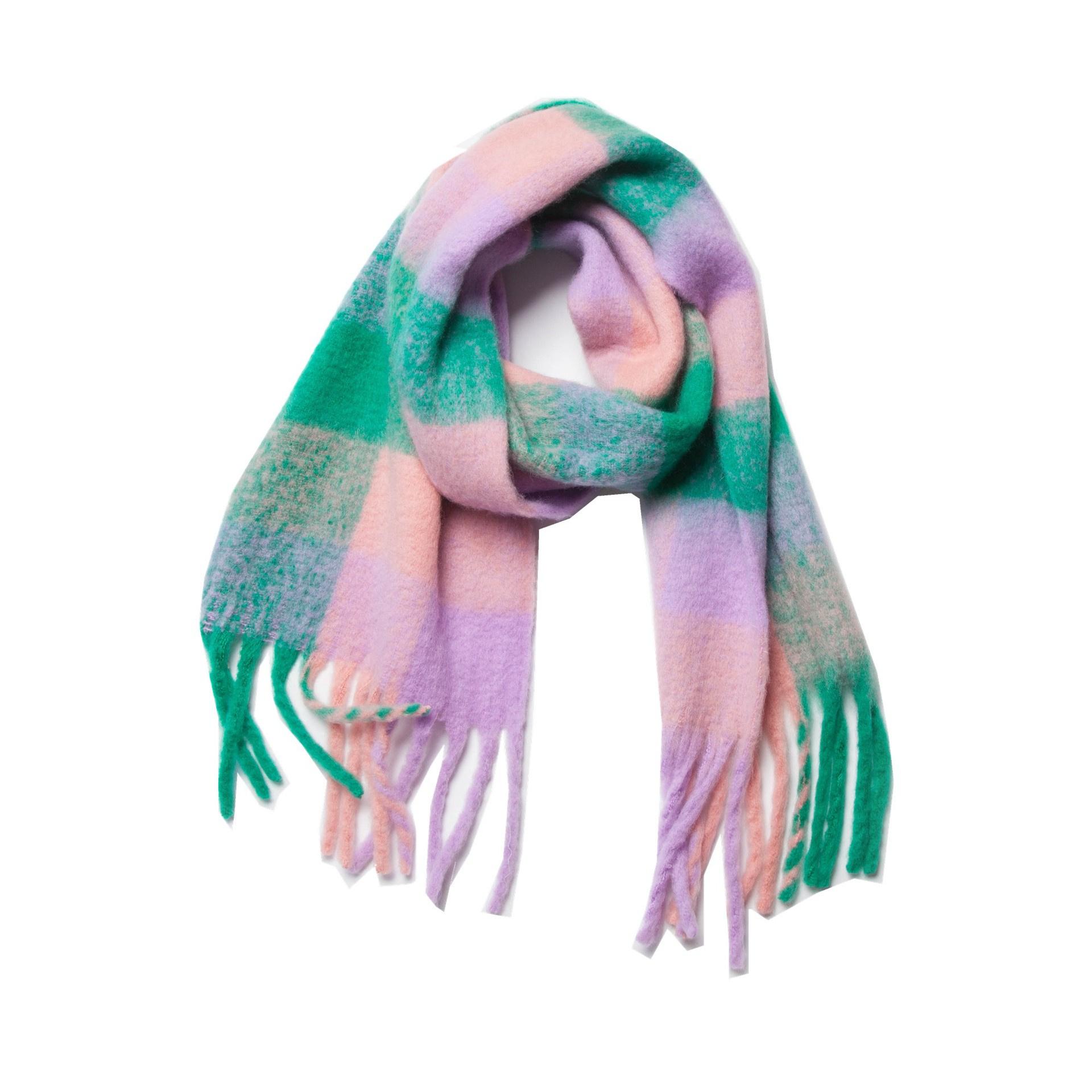 

Luxury Cashmere Womens Scarf Winter Thick Warm Solid Wraps Female Pashmina Long Tassel Female Bufandas Thick Blanket One Size