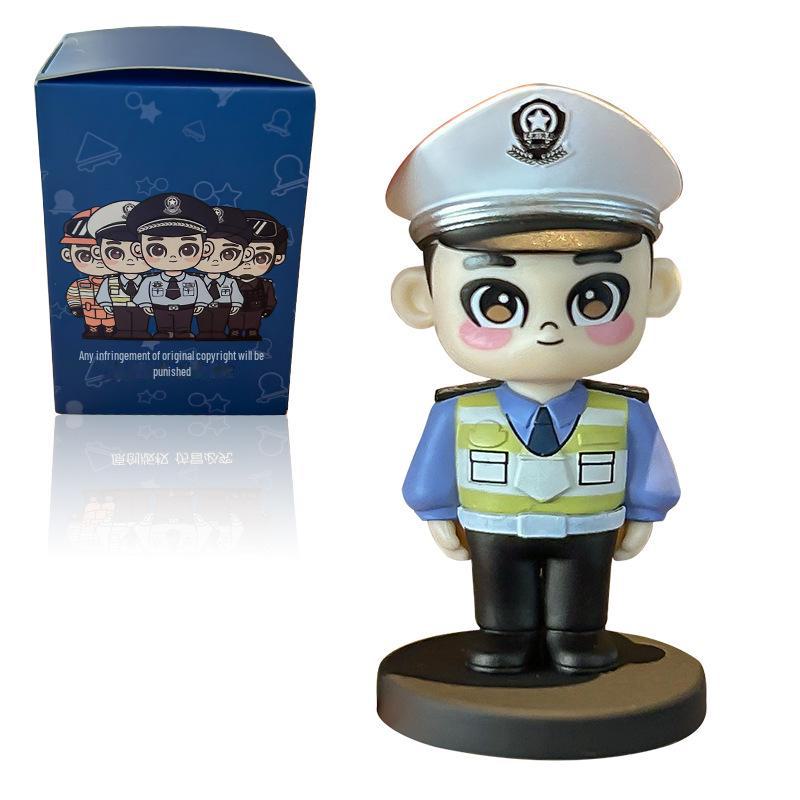 

Брелок с изображением полицейского из мультфильма - Безопасность, Дорожное движение, Пожарная служба, Памятный подарок