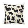 Cartoon Black Cat Pattern Square Pillowcase Cushion Cover Pillow Case Throw Pillow Cover for Home Sofa Living Room