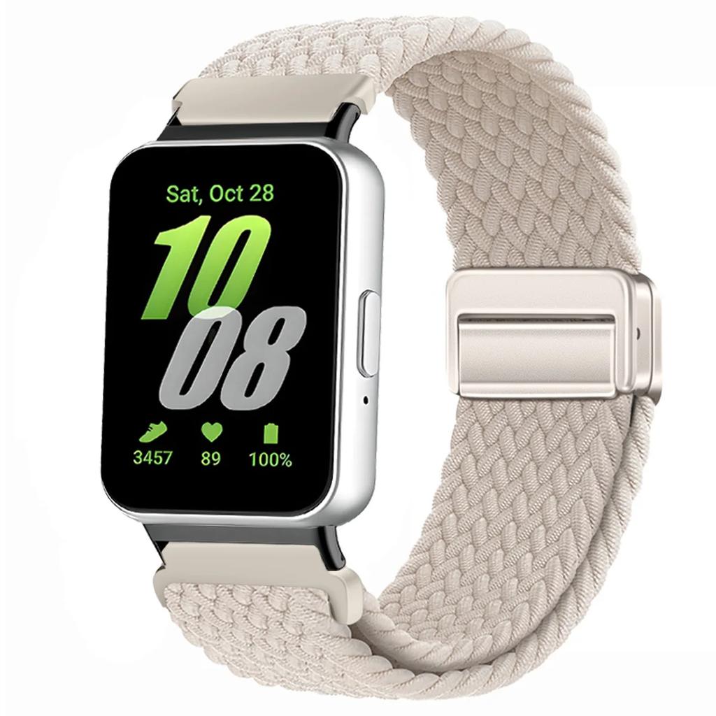 Magnetic Sport for Samsung Galaxy Fit 3 Watch Braided Strap Watchband for Samsung Galaxy Fit 3 Band Accessories Replacement