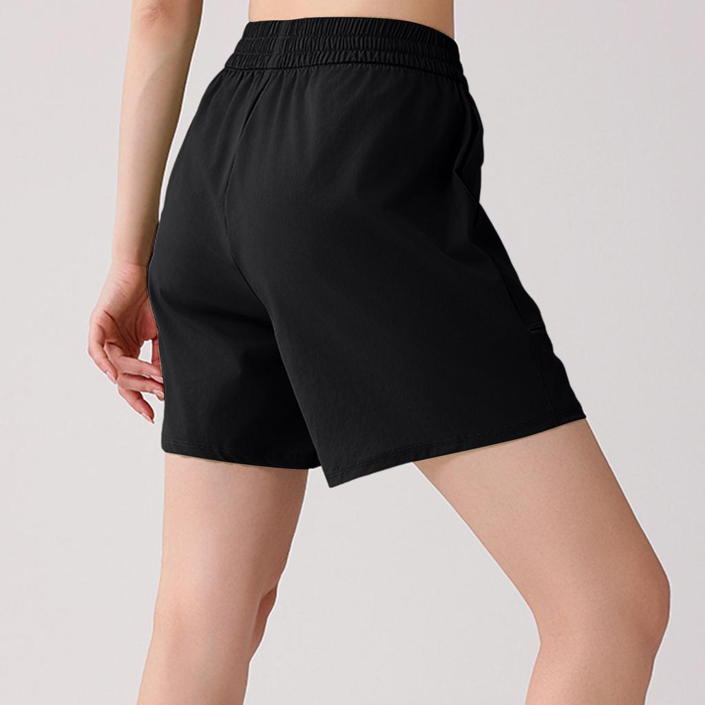 Lockere Outdoor-Laufshorts mit Taschen Elastischer Bund Leicht Atmungsaktiv Fünf Zoll Länge für Radfahren und Freizeit
