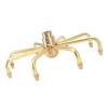8 Holes Fountain Nozzles Brass Windmill Rotating Fountain Water Spray Head for Rockery Fish Pond