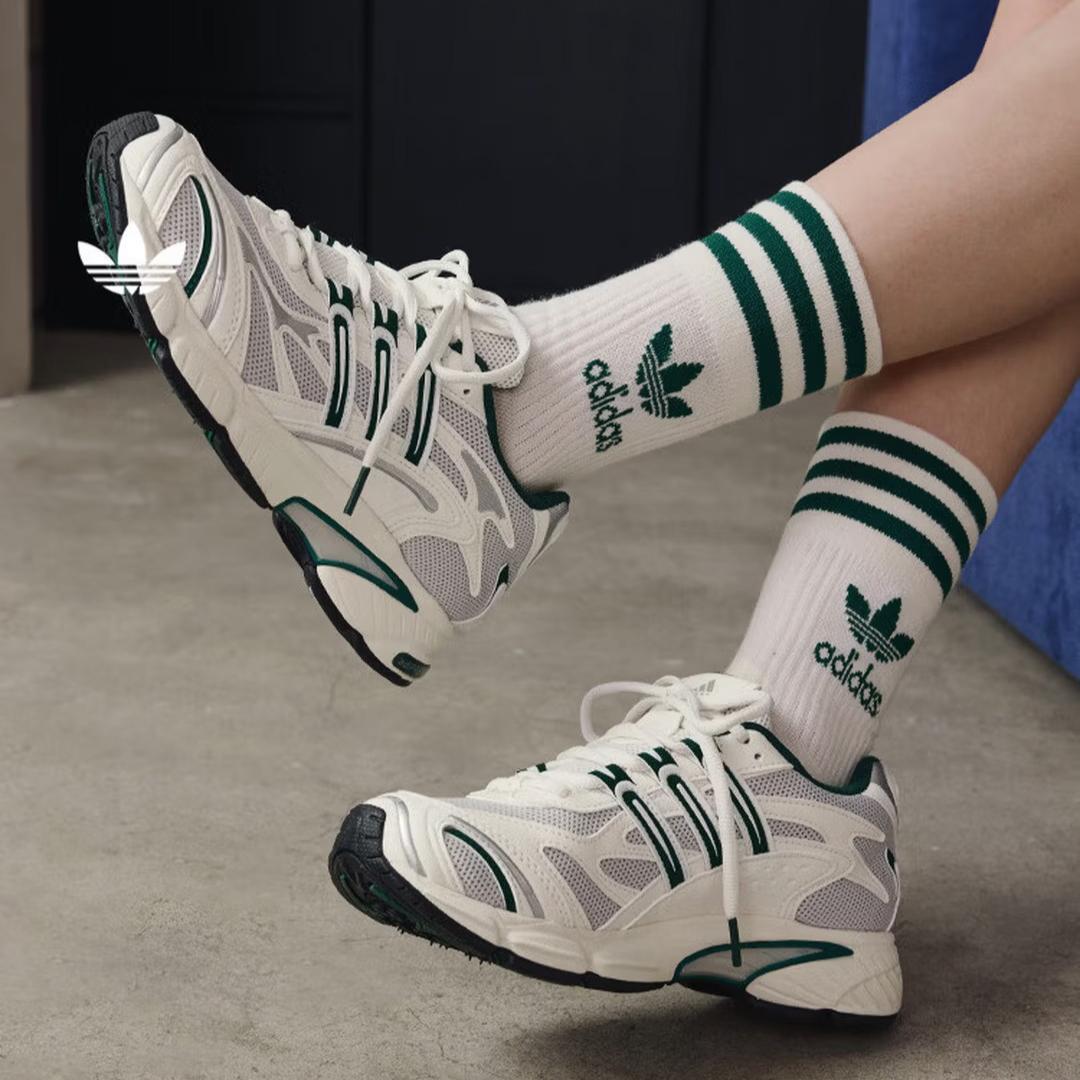 Adidas  Кроссовки Lightwave  TEMPER RUN 2 Классические Ретро Сетчатые Кроссовки Adidas Трилистник JR9561 35.5 белый