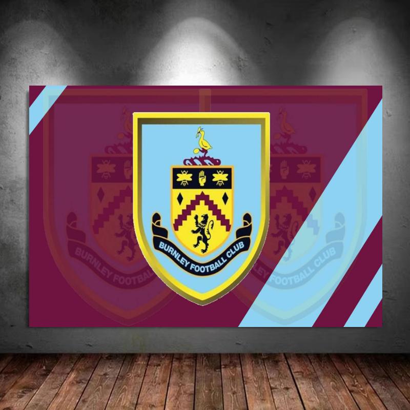 Burnley FC 100% Round Full Drill 5D DIY Diamond Painting Embroidery Cross Stitch Rhinestone Décor