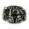 Texas Flag Bull Head Belt Buckle - Western Style Fashion Accessory