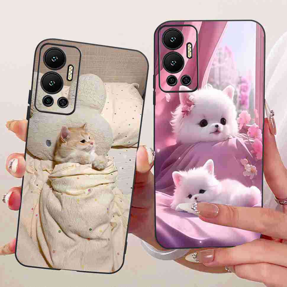 For Infinix Hot 12 Case 2022 Animal Painted Cover Soft Silicone Phone Case For Infinix Hot 12 Hot12 X6817 X6817B Shell