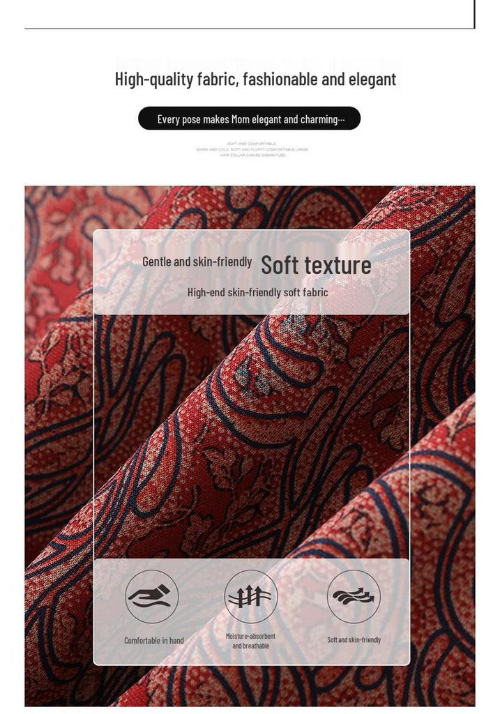 2026 Stylish Spring/Autumn Lapel Jacket for Middle-Aged and Elderly Women