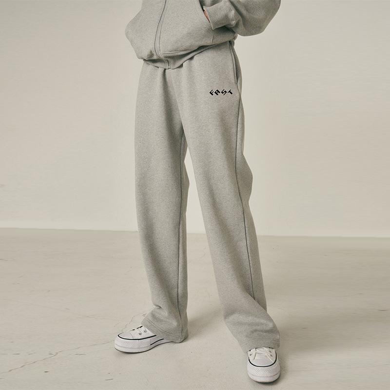 

Весна 2025 Женские европейские и американские фитнес-штаны из чистого хлопка с широкими штанинами XL