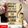 Vintage Music Medicine Metal Tin Sign 8x12in Soulful Wall Decor Bedroom Studio Gift