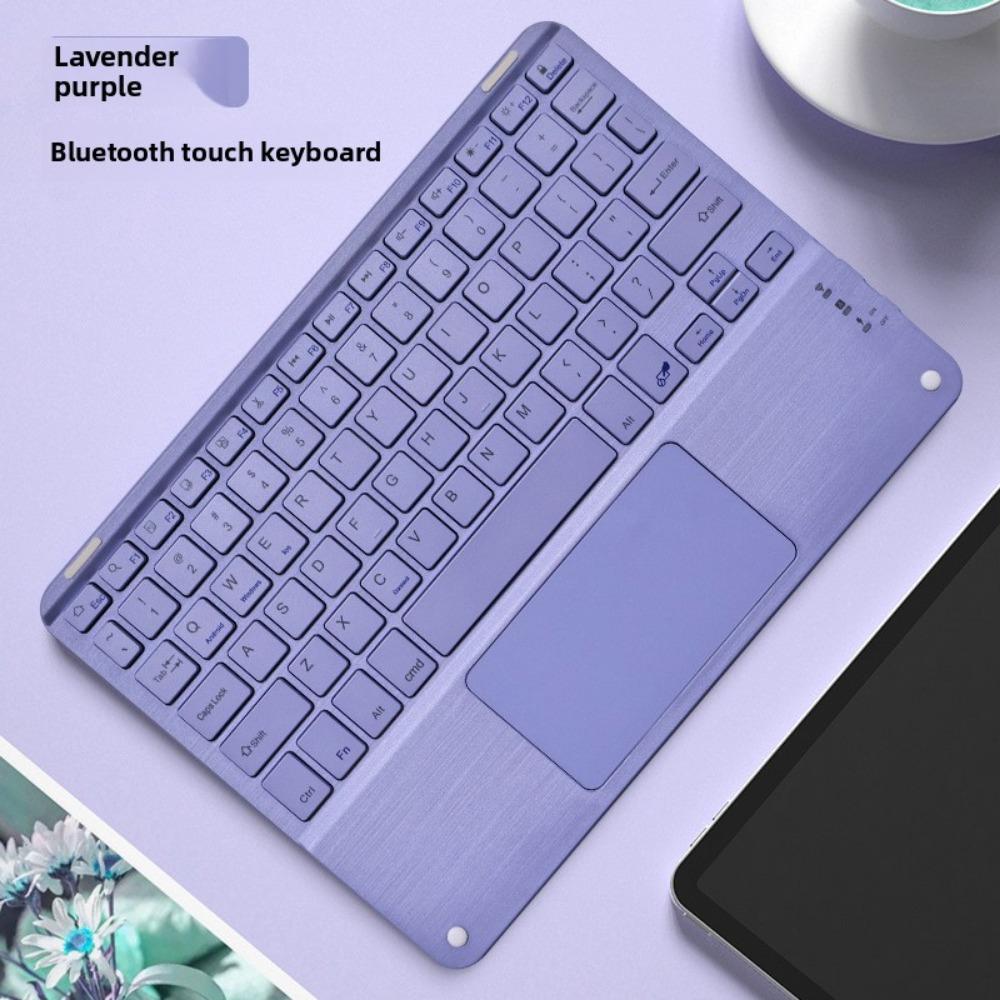Bluetooth Keyboard with Touchpad for iPad iPhone Tablet Silent Rechargeable Wireless Keyboard Mouse Combo