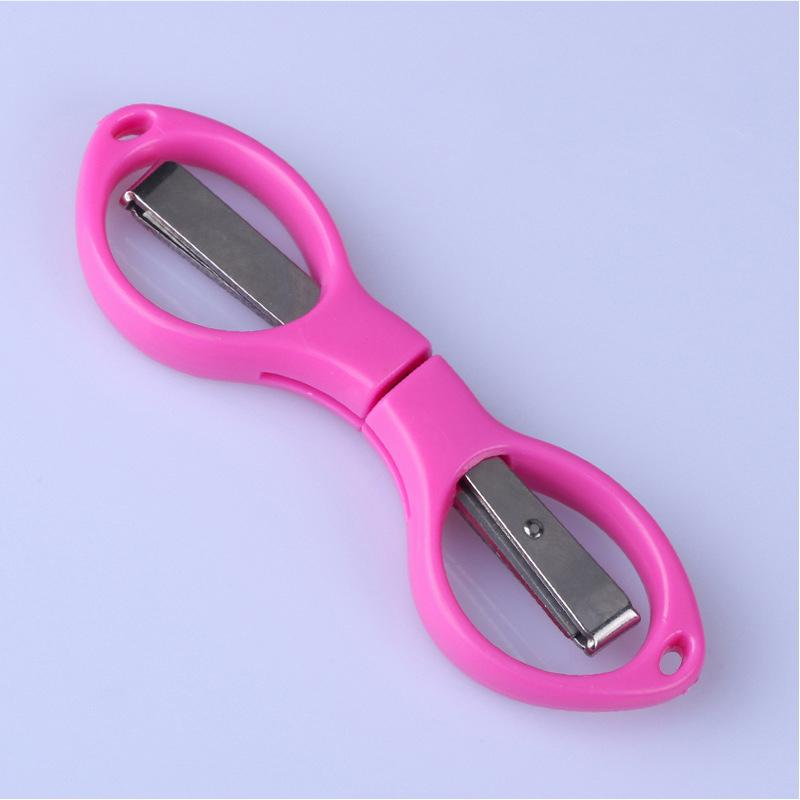 Multi Functional 8 Shaped Retractable Folding Scissors Stainless Steel Scissors Portable Outdoor Travel Scissors