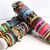 20pcs /Lot Handmade Retro Vintage Leather Cuff Bracelets Colorful Bangle Jewelry For Women Men Mix Styles Adjustable Party Gifts