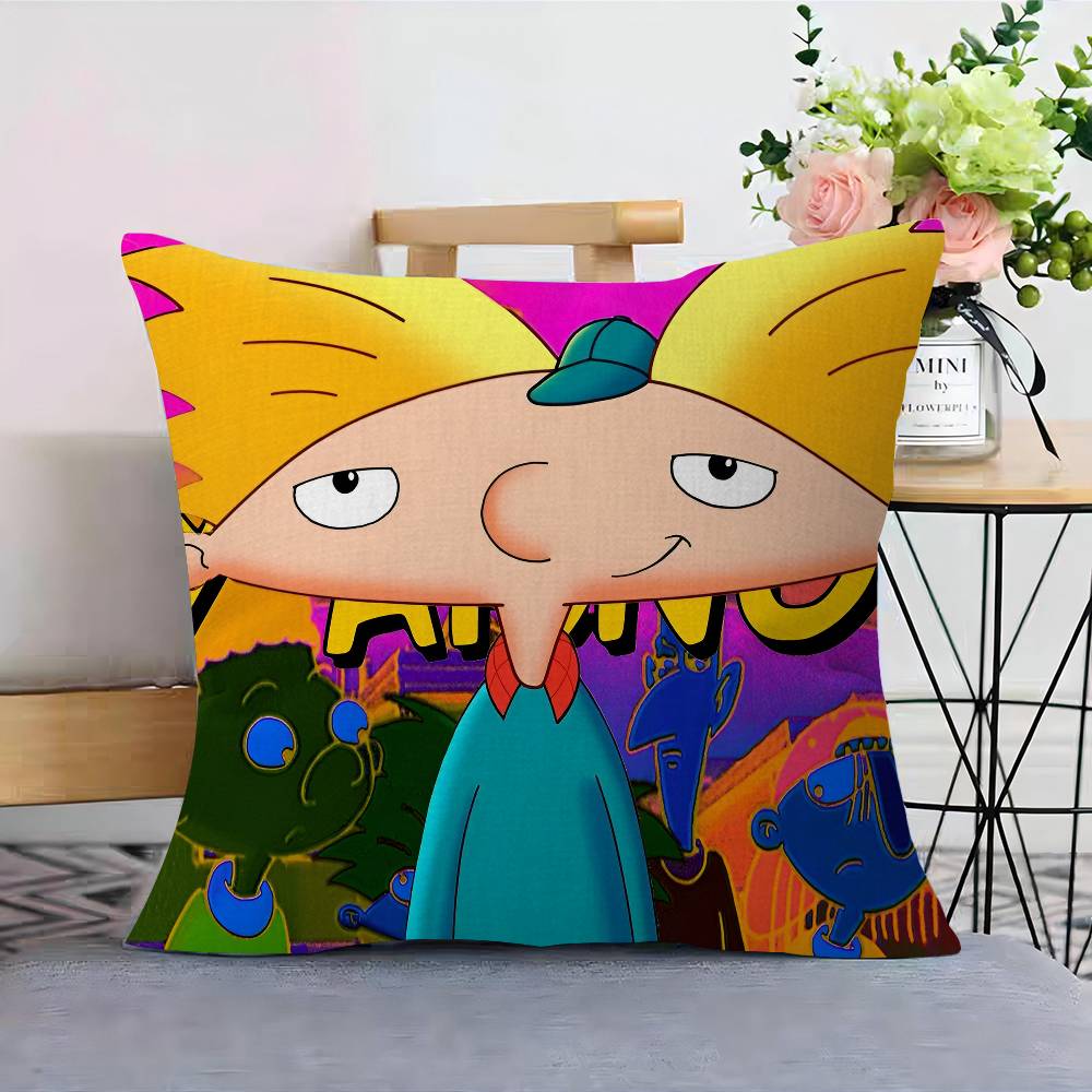 Cartoon Hey A-Arnold Cool Pillow Anime Pillow Sofa Bed Head Pillow Cover Cushion Cover 45x45 cm Fashion