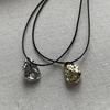 European American Irregular Geometry Pendant All-matched Clavicle Chain Novel Wax Line Cold Wind Necklace for Girls