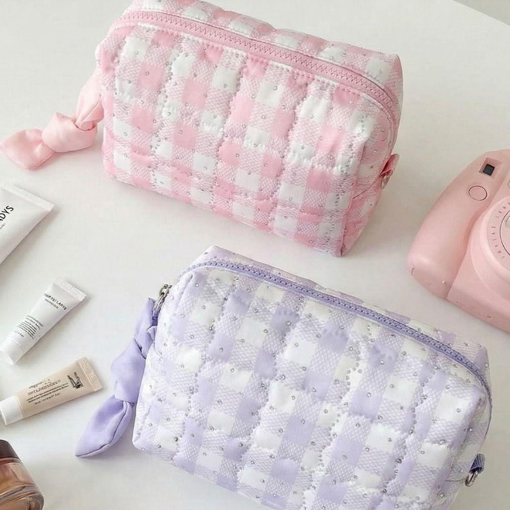 Large Capacity Makeup Bag Korean Style Pencil Pouch Portable Women  Toiletry Bag  Daily Use