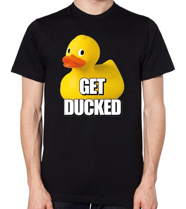 Футболка Get Ducked Смешная Утка F#cked Унисекс Топ M