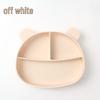 Silicone Bear Suction Baby Plate - Anti-Fall, Compartmented Self-Feeding Bowl