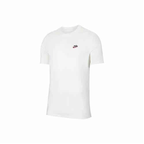 

Nike Small Logo Solid Color Printed Short-Sleeve T-Shirt for Men in White XXL білий