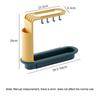 1 Pcs Kitchen Telescopic Sink Rack Adjustable Sink Drain Rack Kitchen Sponge Storage Drain Rack Soap Gadget Accessories