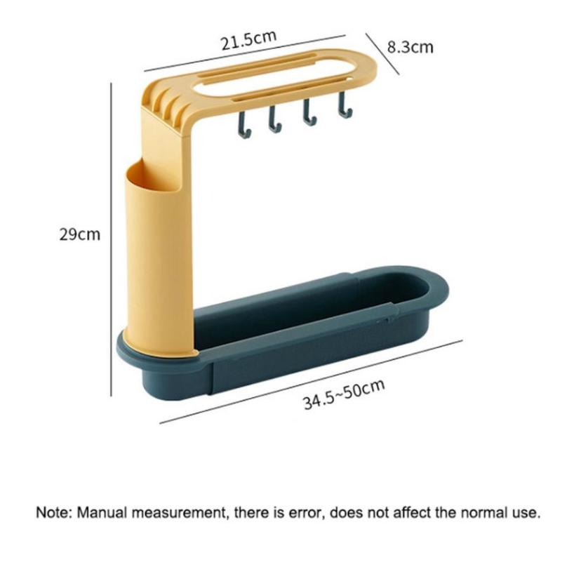 1 Pcs Kitchen Telescopic Sink Rack Adjustable Sink Drain Rack Kitchen Sponge Storage Drain Rack Soap Gadget Accessories