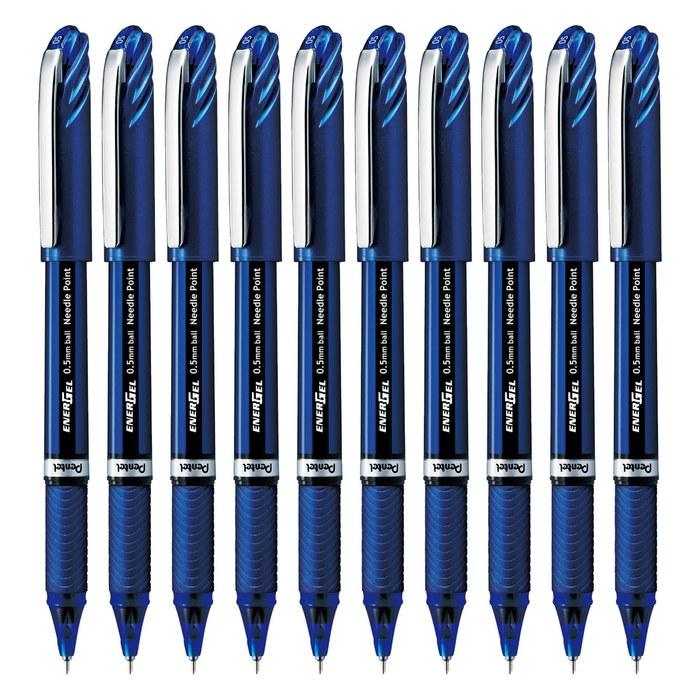 Pentel EnerGel Euro Ballpoint Pen 0.5mm (Blue) - 10 Pack - BLN25-C