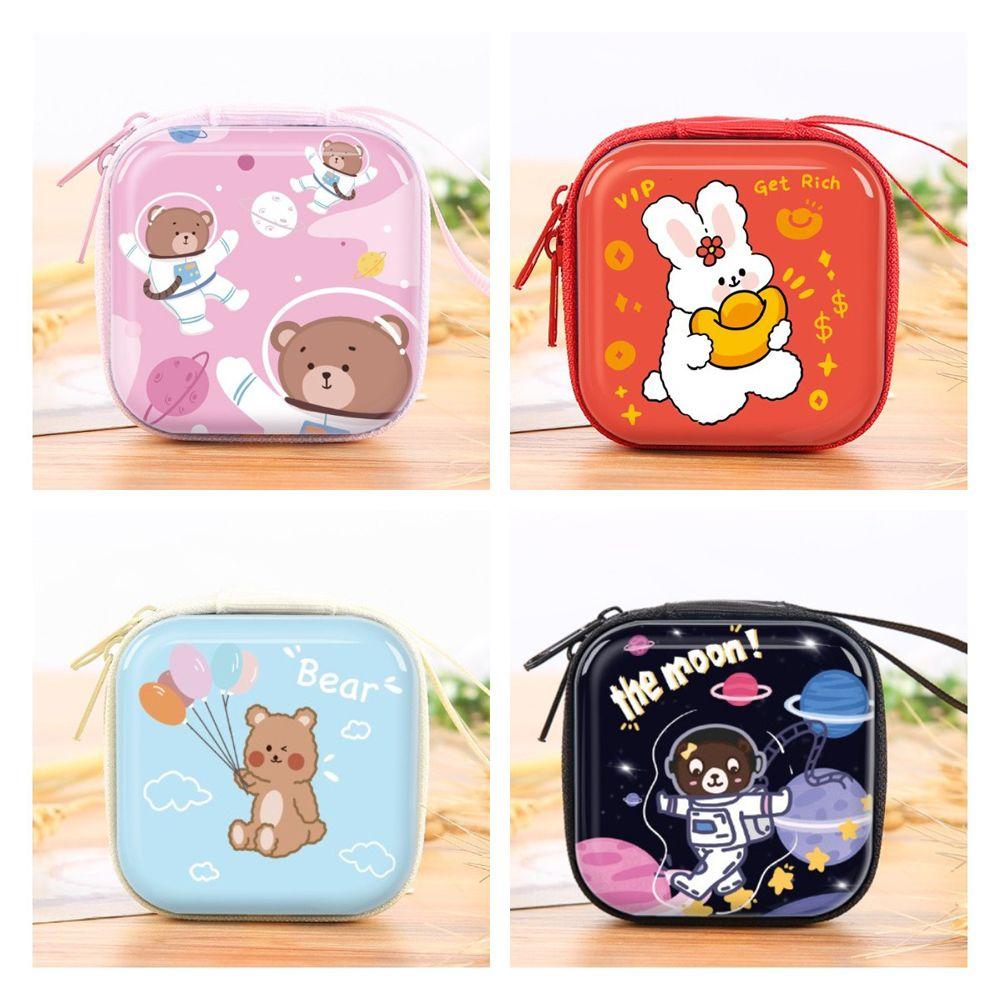 USB Cable Organizer Kids Students Women Headphone Case Earbuds Box Coin Purse Earphone Storage Bag