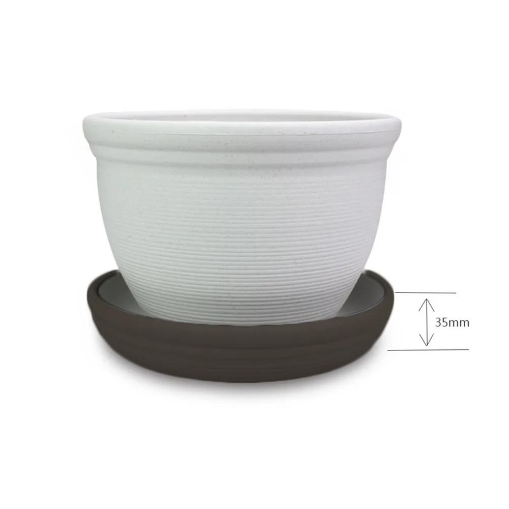 Plastic Round Saucer Tray for Succulent and Small Flower Pots Breathable Drainage Support Flat Top Design for Indoor Outdoor Use