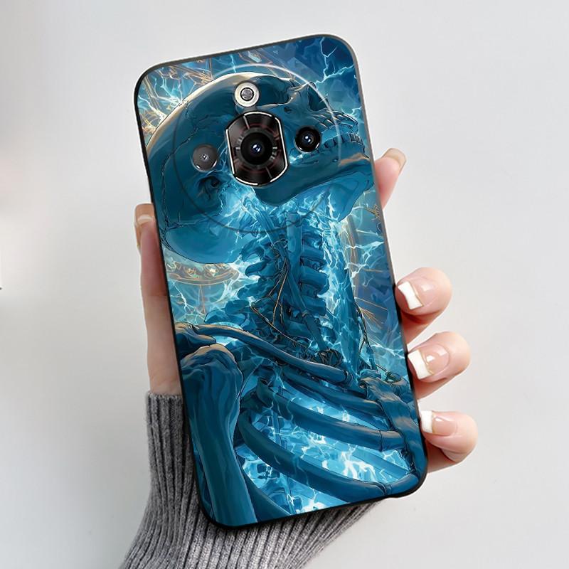 Capa Para ZTE Nubia Focus Pro 5G Case Z2351N Estética Luxo Fofa Legal Meninos Meninas Silicone Macio Preto Fosco Capa Protetora