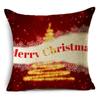 Home Decor Nordic Christmas Red Printed Polyester Pillowcase For Living Room Bedroom Decor Funda De Almohada