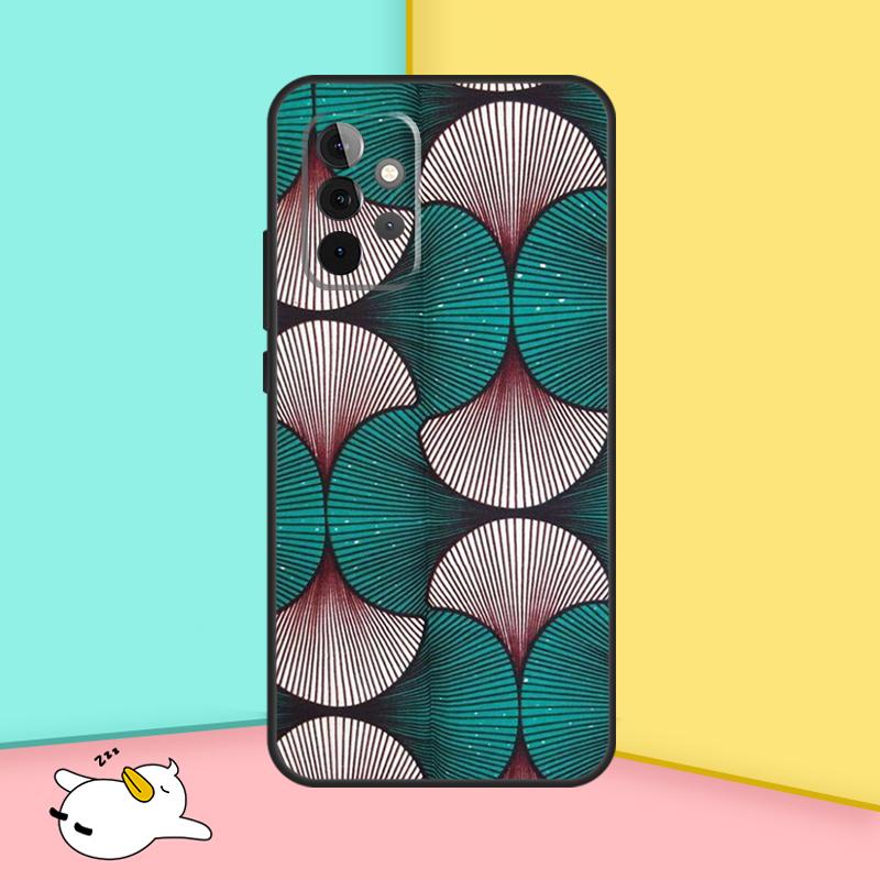 

African Wax Fabric Case For Samsung Galaxy A32 A52 A12 A14 A34 A54 A51 A71 A53 A33 A13 A15 A25 A35 A55 Cover Samsung A51 4G