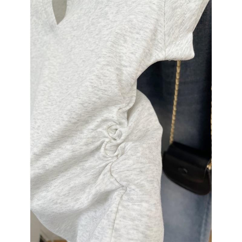 YYFS Women's Fashion Casual Summer Spring Solid Color Print Short Sleeve POLO Neck Blouses & Shirts