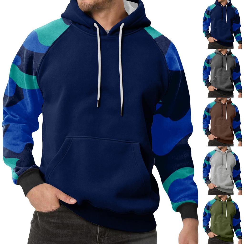 Men's Camouflage Sweatshirt Hoodie Men's Sports Large Size Casual Sweatshirt