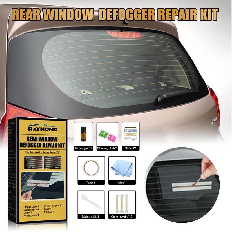 Car Rear Window Defogger Repair Kit Auto Care Accessories DIY Quick Repair Grid Defroster Kit Repair Heater Grid Lines Set